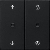 Gira Funk-Bedienaufsatz Mem.Pfeile schwarz 5492005