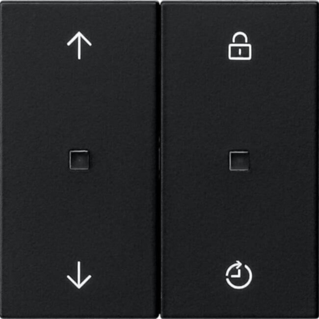 Gira Gira Funk-Bedienaufsatz Mem.Pfeile schwarz 5492005