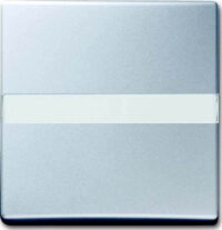 Busch-Jaeger Wippe Aluminium-Silber Ausschalter, Wechsel, mit Beschr 2106 N-33