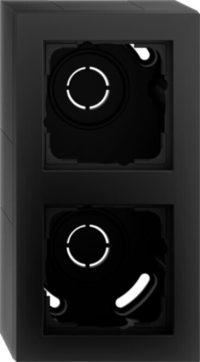 Gira AP-Gehäuse 2fach Rahmen schwarz matt 106209