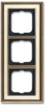 Busch-Jaeger Rahmen 3-fach ms/antik elfenbeinws 1723-848