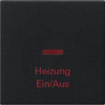 Gira Wippe schwarz Kontrollf.+Heizung 0678005
