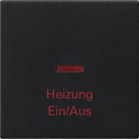 Gira Wippe schwarz Kontrollf.+Heizung 0678005