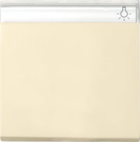 Gira Wippe Wechselsch. cremeweiß-glänzend m.Schriftfeld 029901