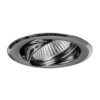 Brumberg 01-71018 NV-Einbaustrahler 50W GX5,3 Eisen schwenkbar chrom Sprengring – Bild 2