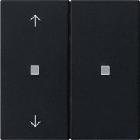 Gira KNX RF Bedienaufsatz 2-f. Schwarz 5108005