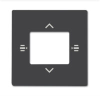 Busch-Jaeger Zentralscheibe anthrazit 7-fach KNX 6108/61-81