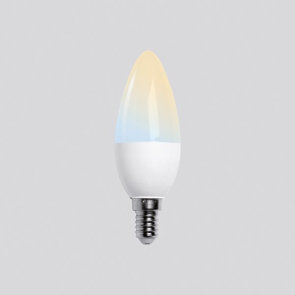 BEGA LED-Kerzenlampe E14 B38 5,8W ws AC 13559 2700-6500K 470lm mattiert