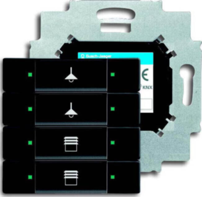 Busch-Jaeger Busch-Jaeger Tastsensor 4-fach mit Busankoppler 6127/01-885