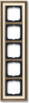 Busch-Jaeger Rahmen 5-fach ms/antik elfenbeinws 1725-848