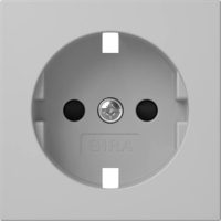 Bild vom Produkt: Gira Abd. SCHUKO-Steckdose SH Grau m 4921015