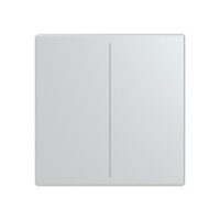 Busch-Jaeger Tastwippe KNX free@home alu LFW/A.2.63.11-83 Kunststoff Thermopl 2-fach