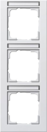 Gira Abdeckrahmen 3fach rws/matt senkrecht,bruchsi. 110322