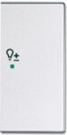 Busch-Jaeger Wippe 2-f re Symbol Dimmer Aluminium-Silber 6234-22-83