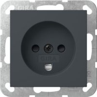 GIRA 442228 Steckdose Dänisch m.Shutter System 55 Anthrazit