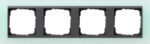Gira Abdeckrahmen 4-fach opak mint mit anthrazit ZL, Event 021485