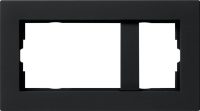 Gira Abdeckrahmen 2fach schwarz flach 1002095