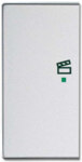 Busch-Jaeger Wippe 2-f li Symbol Szene Aluminium-Silber 6233-21-83