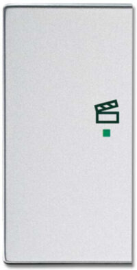 Busch-Jaeger Wippe 2-f li Symbol Szene Aluminium-Silber 6233-21-83