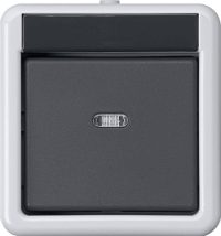 Gira KNX Taster BA 1fach grau AP 2Punkt 515230