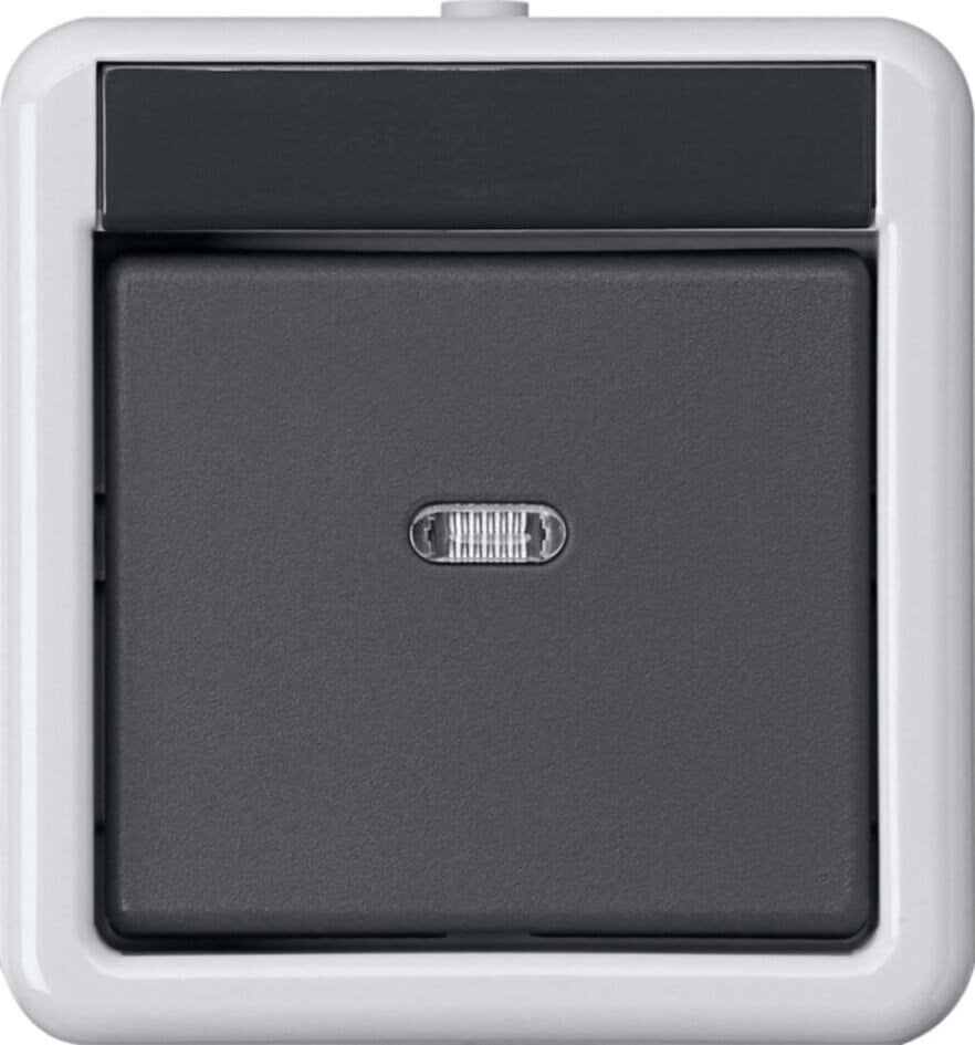 Gira KNX Taster BA 1-fach grau Aufputz 2Punkt 515230