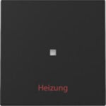 Gira 3678005 Wippe KF+Heizung Ein/Aus System 55 Schwarz matt (lackiert)