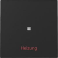 GIRA 3678005 Wippe KF+Heizung Ein/Aus System 55 Schwarz matt (lackiert)