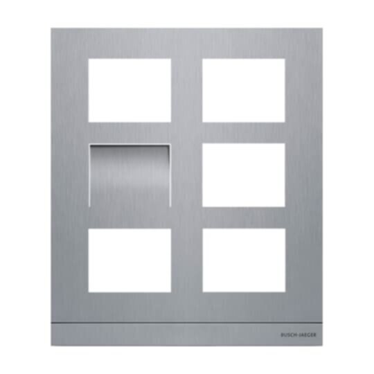 Busch-Jaeger Busch-Jaeger Frontplatte 6-fach anthrazit Aluminium 41386CF-B-03 271x277x20,5mm