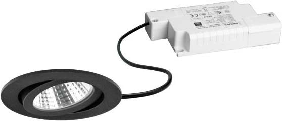 Brumberg 39363183 LED EBS 230V 6W 3000K schwarz dimmbar 640lm, rund