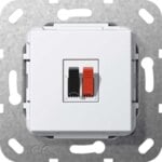 Gira Lautsprecher Anschluss 1-fach reinweiß 569203