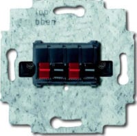 Busch-Jaeger Lautsprecher-Anschlussdose 2-fach, schwarz 0248/05-101