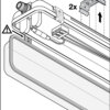 Ledvance DP-HOUSING 600 P 1xLAMP T8 LED-Röhre 230V AC 0,6m IP65 – Bild 5