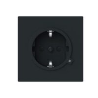 Busch-Jaeger Steckdose 1-fach schwarz matt Unterputz mit BS 20 EUCBL-45M IP20