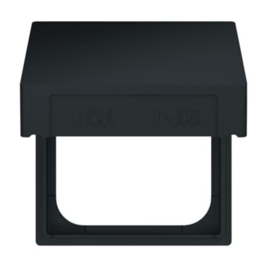 Busch-Jaeger Busch-Jaeger Rahmen 1-fach schwarz matt Klappdeckel Kunststoff 2518-WD-885