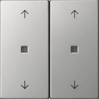 Gira Wippe 2-fach Edelstahl 5386600