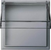Gira Zwischenplatte alu m.transp.Klappdeckel TX44 040965