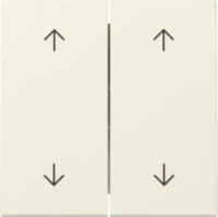 GIRA 329701 Wippe 2fach Pfeile System 55 Cremeweiß glänzend