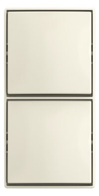 Busch-Jaeger Wechselschalter 2-fach cremeweiß glänzend Aufputz 2601/6/2601/6 APJ-522 IP20 2-fach