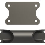 Busch-Jaeger Montageelement-Tür schwarz Kunststoff 51381J-03 30x120x80mm