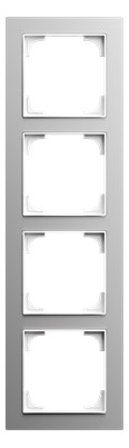 Busch-Jaeger Busch-Jaeger Rahmen 4-fach alu Metall Busch-art linear 1724-4073