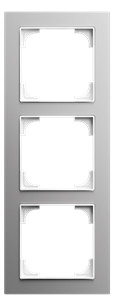 Busch-Jaeger Busch-Jaeger Rahmen 3-fach alu Metall Busch-art linear 1723-4073
