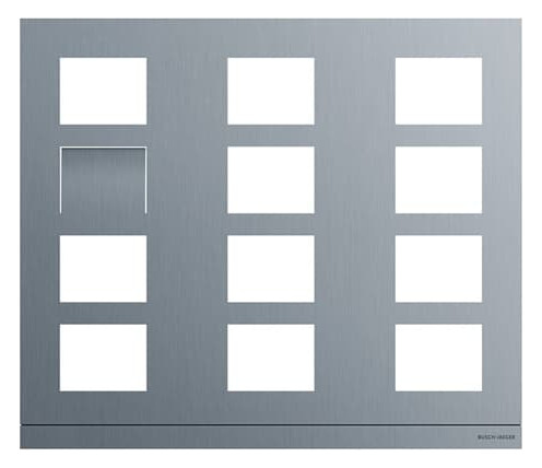 Busch-Jaeger Busch-Jaeger Frontplatte 10-fach Unterputz Edelstahl VA 413812CF-S-03 409x349x20,5mm