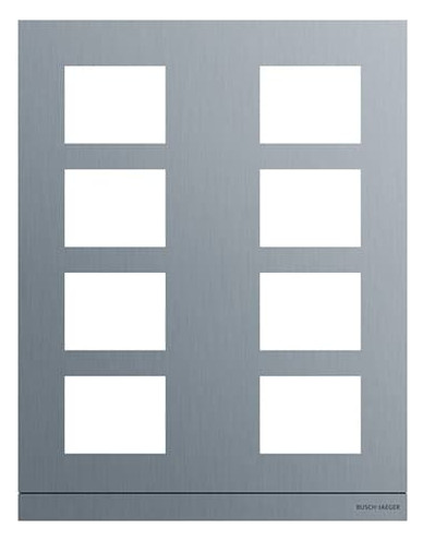 Busch-Jaeger Busch-Jaeger Frontplatte 8-fach Unterputz Edelstahl VA 41398CF-S-03 271x349x20,5mm