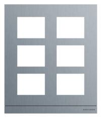 Busch-Jaeger Frontplatte 6-fach Unterputz Edelstahl VA 41396CF-S-03 235x277x20,5mm