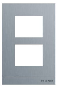 Busch-Jaeger Frontplatte 2-fach Unterputz Edelstahl VA 41392CF-S-03 135x205x20,5mm