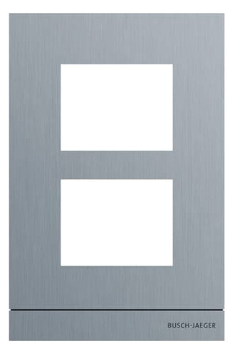 Busch-Jaeger Busch-Jaeger Frontplatte 2-fach Unterputz Edelstahl VA 41392CF-S-03 135x205x20,5mm