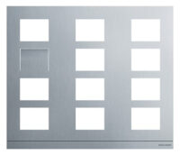Busch-Jaeger Frontplatte 10-fach Unterputz alu Aluminium 413812CF-A-03 409x349x20,5mm