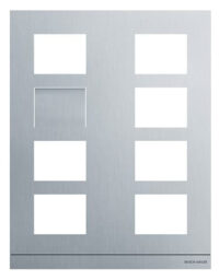 Busch-Jaeger Frontplatte 6-fach Unterputz alu Aluminium 41388CF-A-03 271x349x20,5mm
