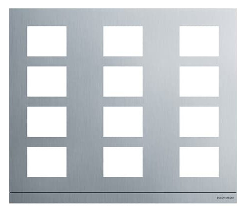 Busch-Jaeger Busch-Jaeger Frontplatte 12-fach Unterputz alu Aluminium 413912CF-A-03 409x349x20,5mm