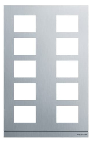 Busch-Jaeger Busch-Jaeger Frontplatte 10-fach Unterputz alu Aluminium 413910CF-A-03 271x421x20,5mm